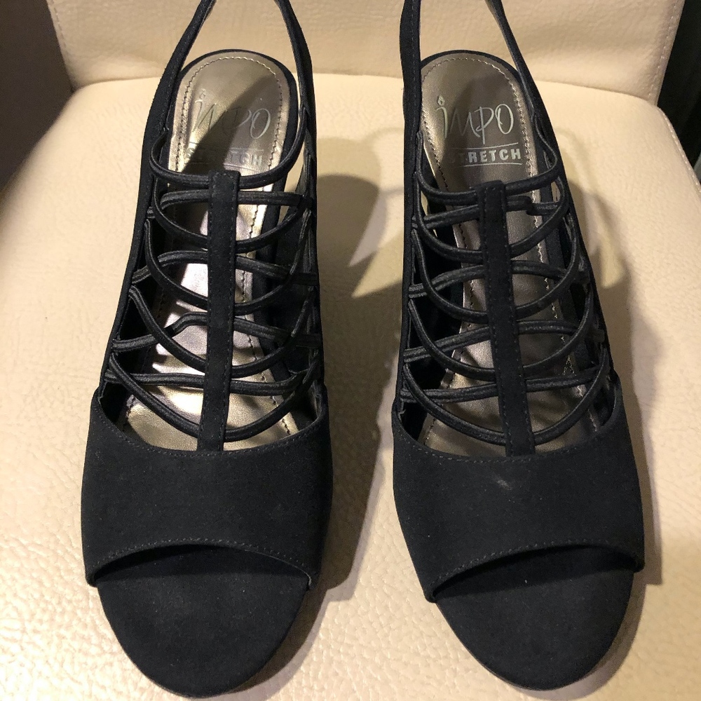 IMPO Stretch Women's Valonia 6.5 Black Sling Back